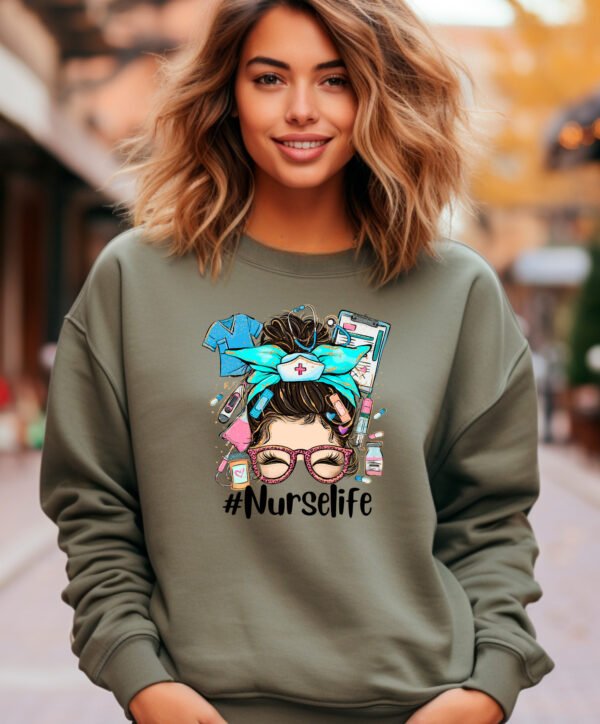 NURSE LIFE BRUNETTES- SWEATSHIRT